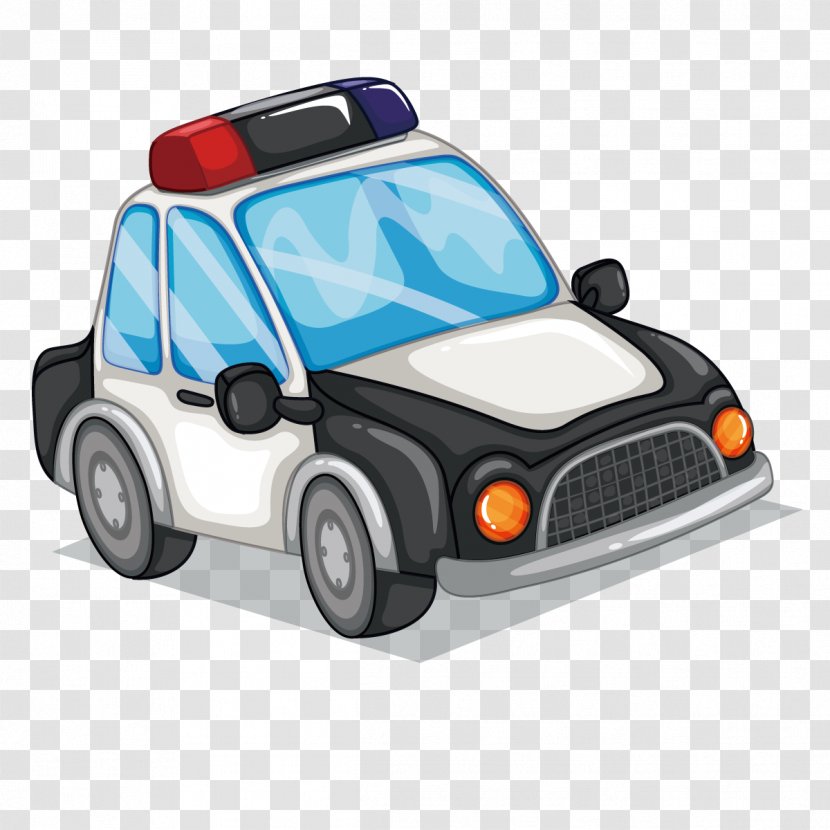 Police Car Officer - Transport - Vector Small Transparent PNG