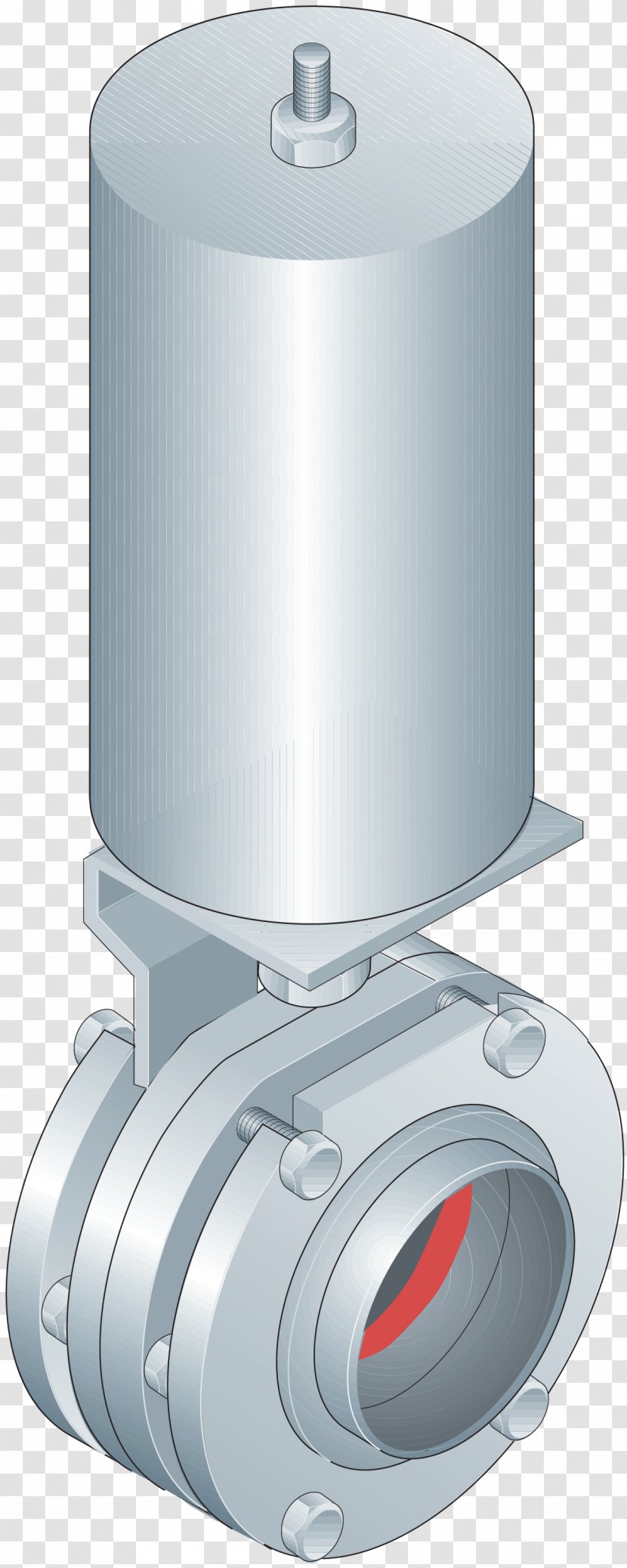 Piping And Plumbing Fitting Pipe Butterfly Valve - Cylinder Transparent PNG