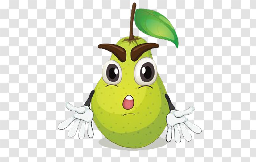 Pear Royalty-free Illustration - Fictional Character - Green Snow Villain Transparent PNG