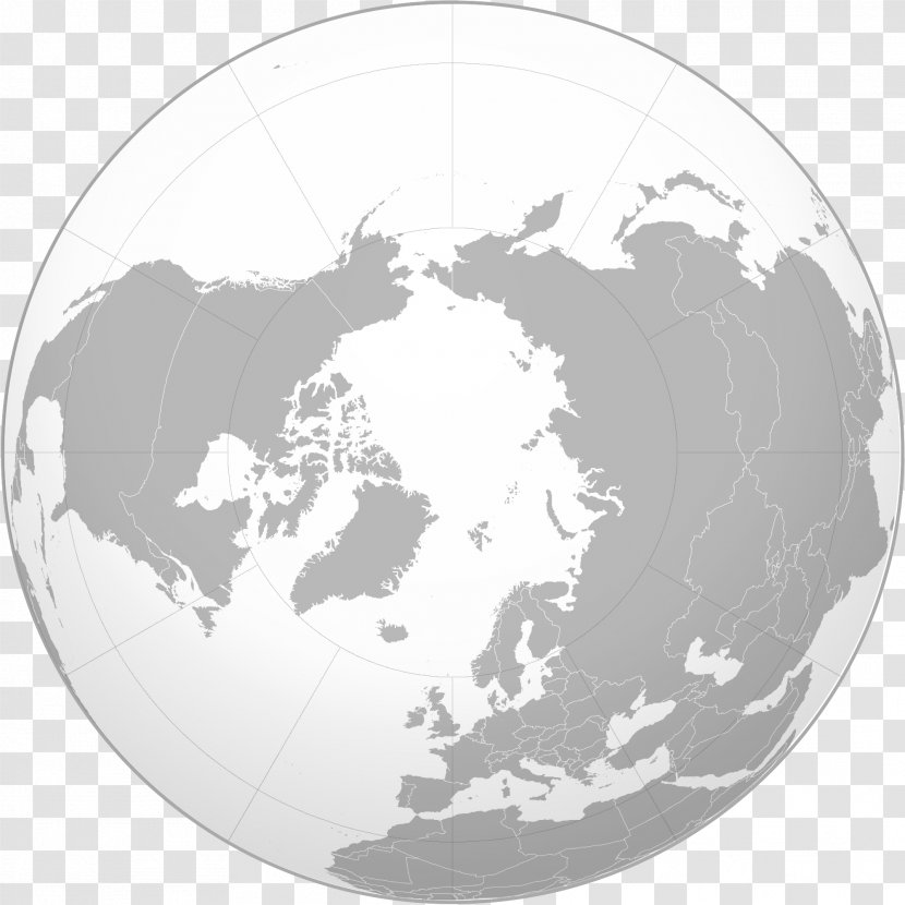 North Pole Polar Regions Of Earth Map - Arctic Transparent PNG