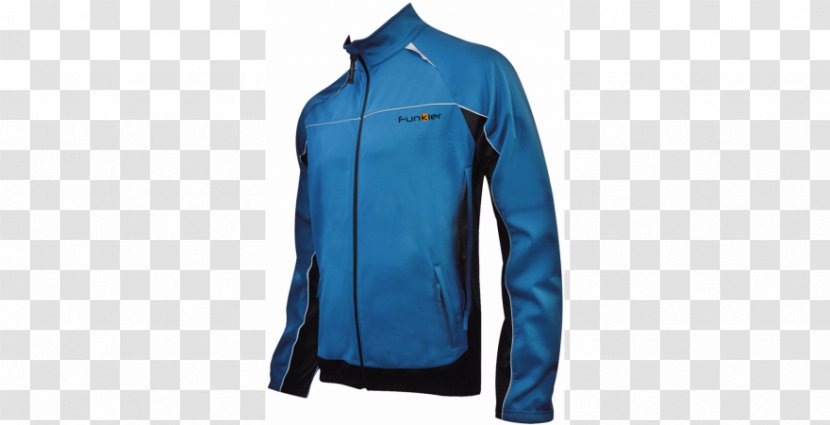 Polar Fleece Jacket Outerwear Sleeve Shirt - Electric Blue Transparent PNG