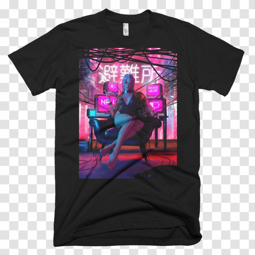 T-shirt Hoodie Clothing Fashion Retro Style - Synthwave Transparent PNG