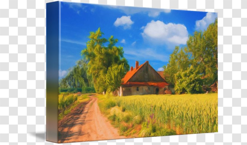 Landscape Painting View Of Delft Photography - Meadow - Watercolor Transparent PNG