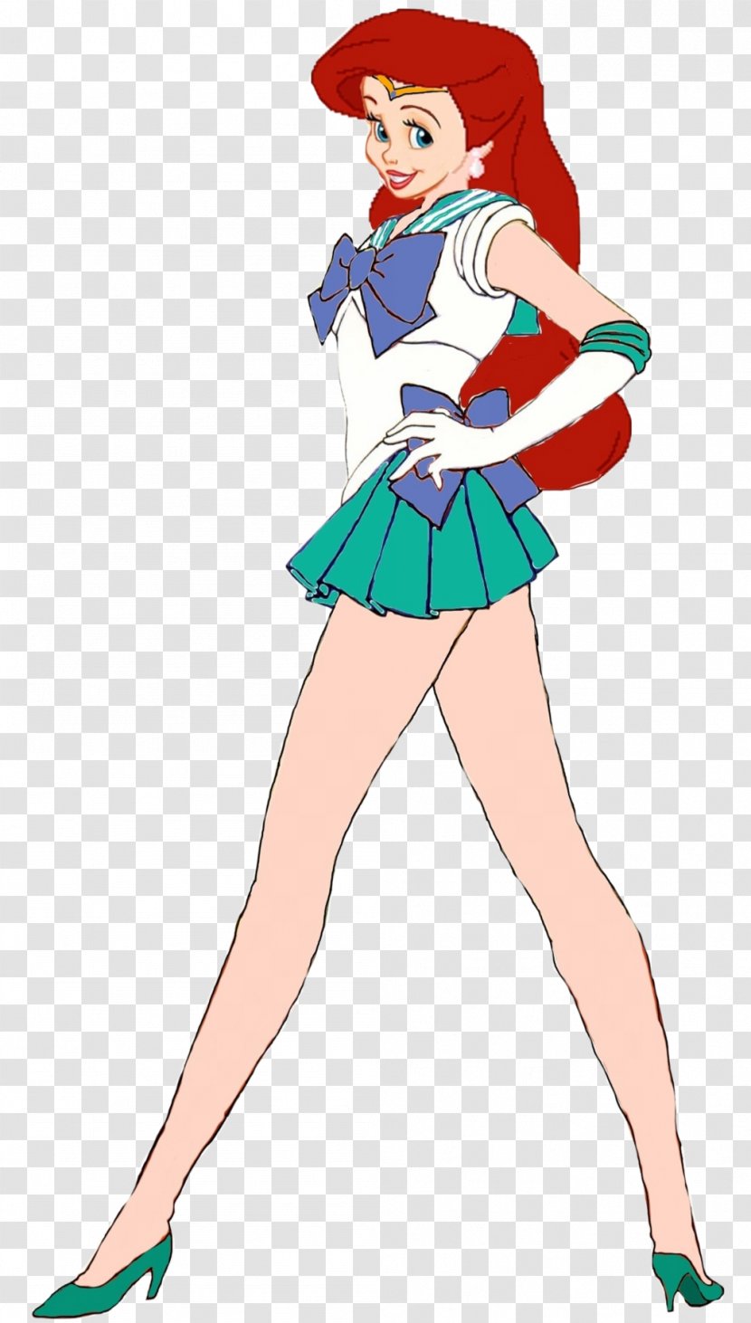 Ariel The Little Mermaid King Triton Disney Princess Tricia Takanawa - Cartoon - Sailor Moon Transparent PNG