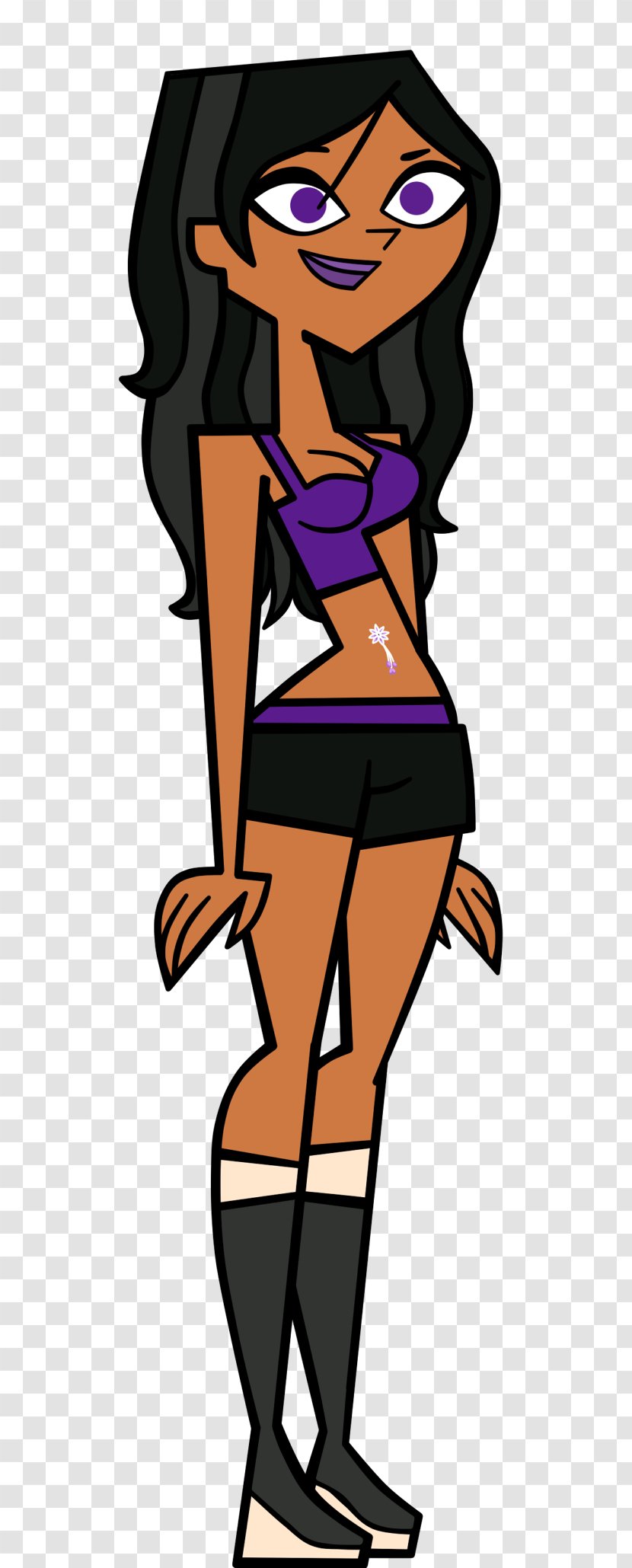 Total Drama World Tour - Silhouette - Season 3 Character Wikia FemaleZendaya Transparent PNG