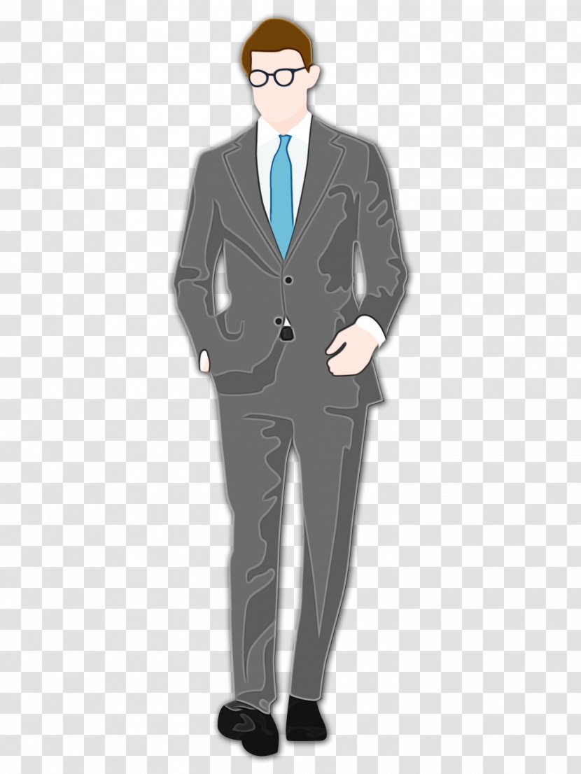 Suit Clothing Formal Wear Standing Gentleman - Whitecollar Worker Outerwear Transparent PNG