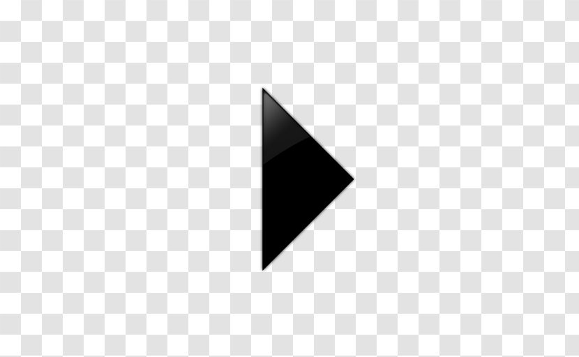 Black And White Icon - Point - Play Button Transparent PNG