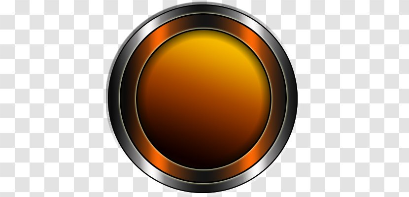 Push-button Metallic Color Web Design - Orange - Button Transparent PNG