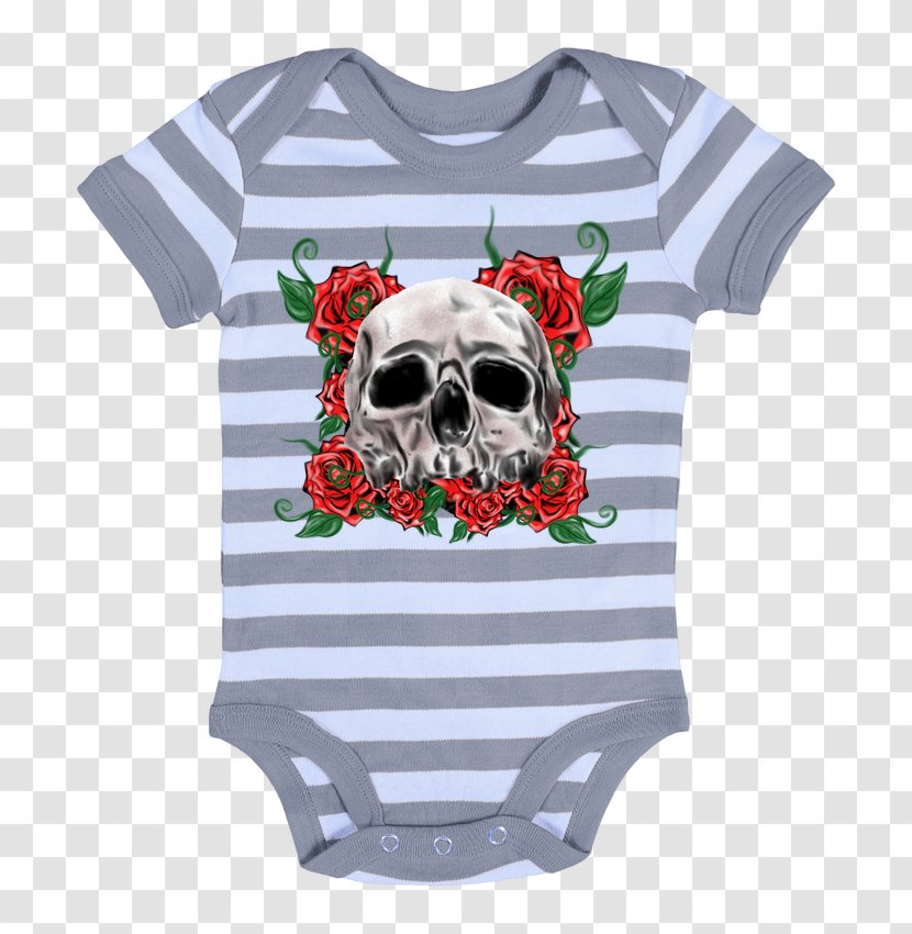 T-shirt Baby & Toddler One-Pieces Sleeve Bodysuit Infant - Skull Transparent PNG