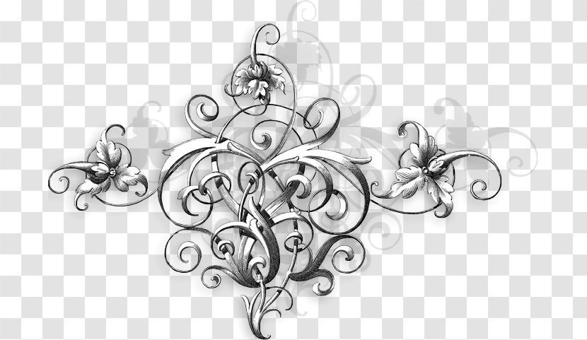 Black And White Motif - Grapevine Family - Fond Blanc Transparent PNG