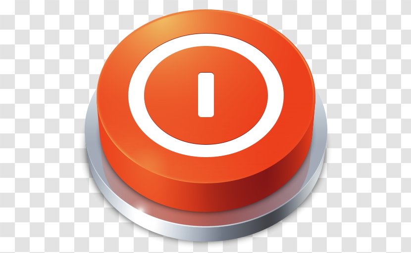 Shutdown - Orange - Icon Transparent Transparent PNG