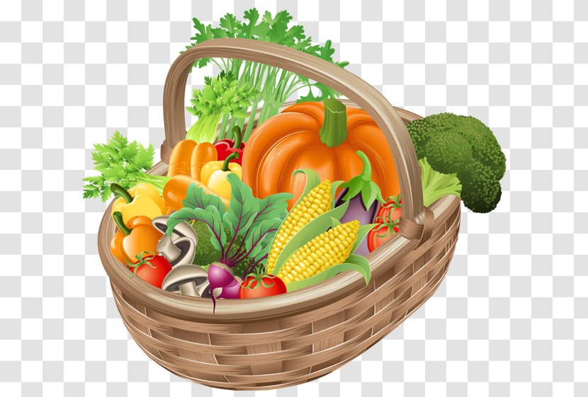 Vegetable Basket Fruit Clip Art - With Vegetables Picture Clipart Transparent PNG