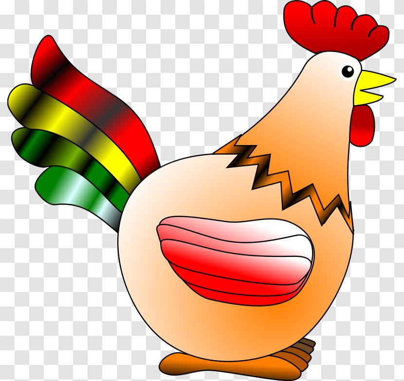 Chicken The Little Red Hen Clip Art - Rooster - Greek Vase Template Transparent PNG