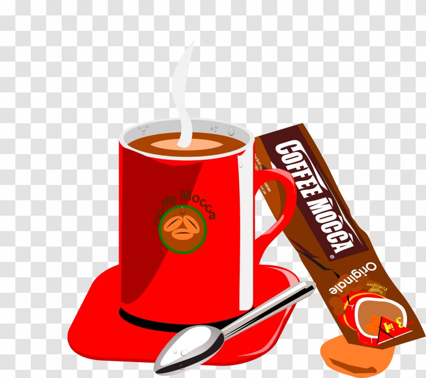 Instant Coffee Tea Cafe Caffxe8 Mocha - Vector Transparent PNG