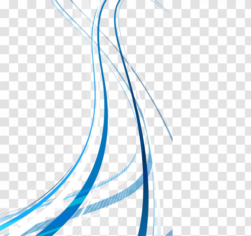 Blue Wave - Vector - Decoration Transparent PNG