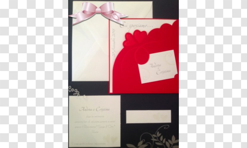 Wedding Invitation Red Convite White - Text Transparent PNG