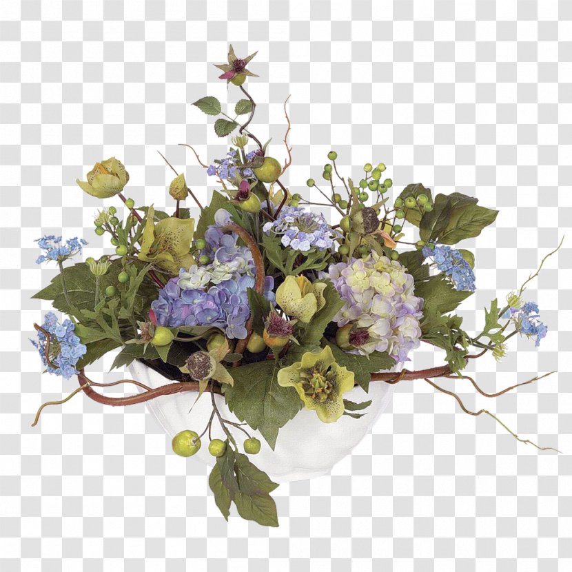 Hydrangea Floral Design Centrepiece Floristry Flower - Arranging - Flowers Decoration Icon Transparent PNG