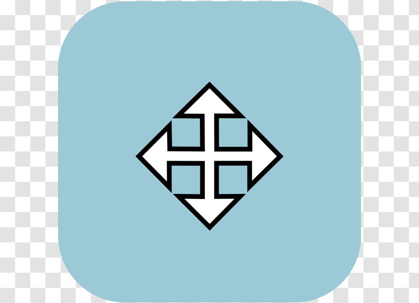 Pointer Cursor Arrow Symbol - Blue Transparent PNG