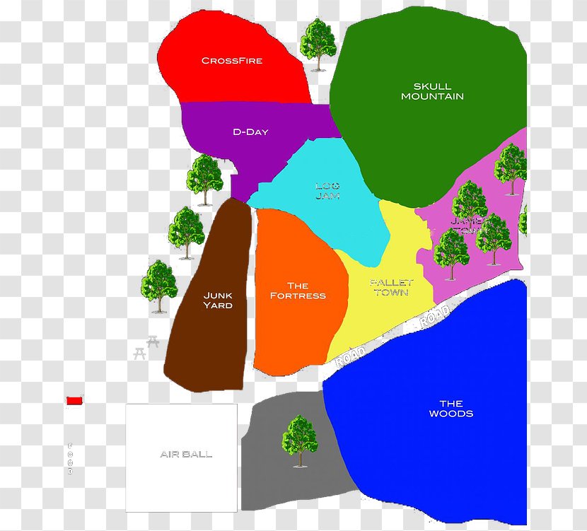 Battle Creek Paintball Game Map - Area - Ultimate Park Transparent PNG
