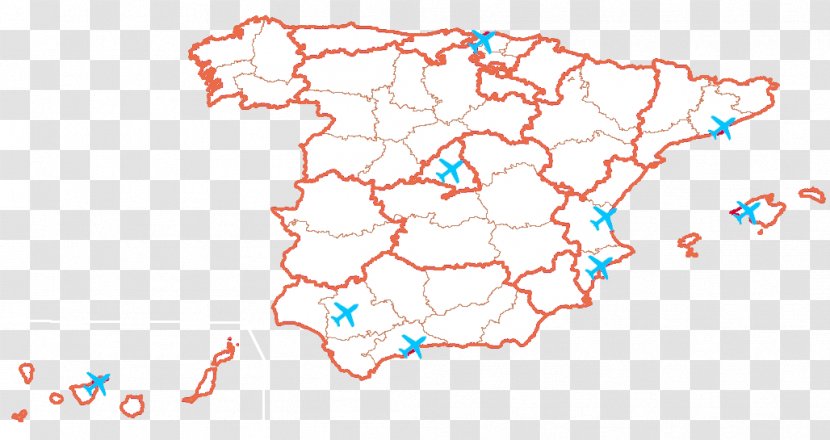 Map Spain Area Transparent PNG