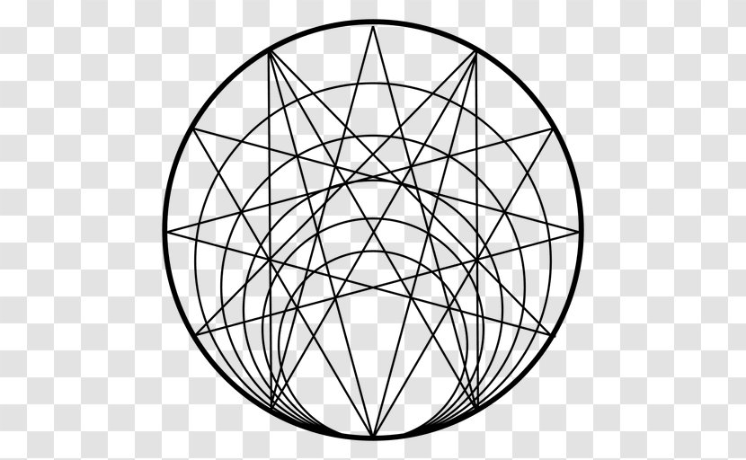 Sacred Geometry Circle - Monochrome - GEOMETRY Transparent PNG