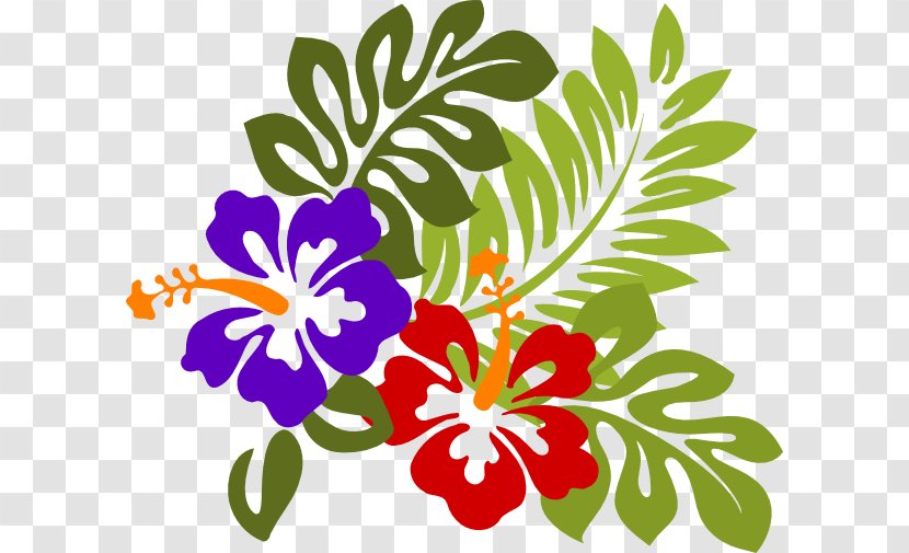 Rosemallows Hawaiian Hibiscus Flower Clip Art - Hawaii Transparent PNG