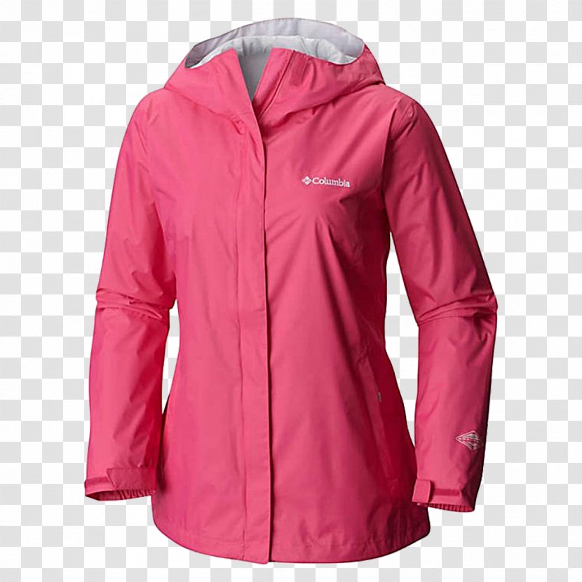 Columbia Sportswear Jacket Raincoat Clothing - Pink Transparent PNG