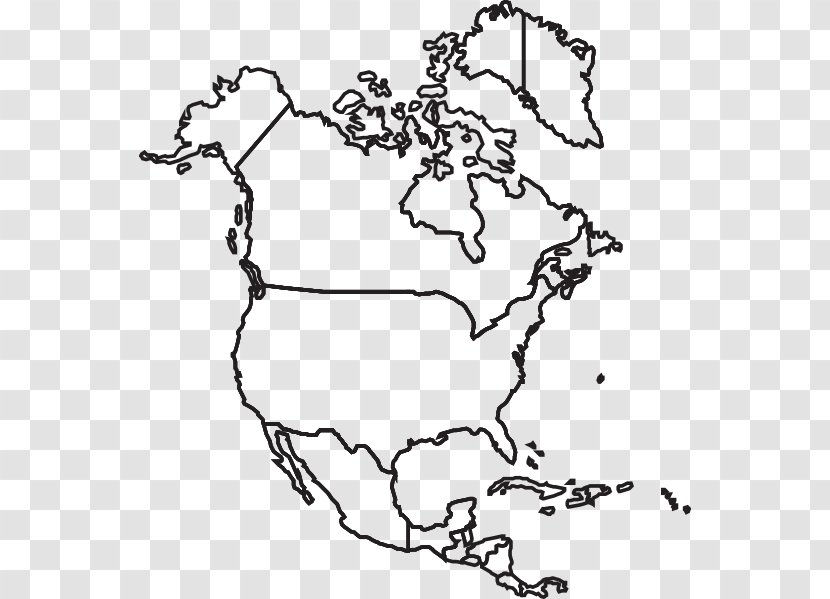 United States Blank Map Geography Clip Art - Line - America Transparent PNG