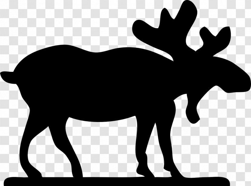 Moose Clip Art - Cattle Like Mammal - Reindeer Transparent PNG