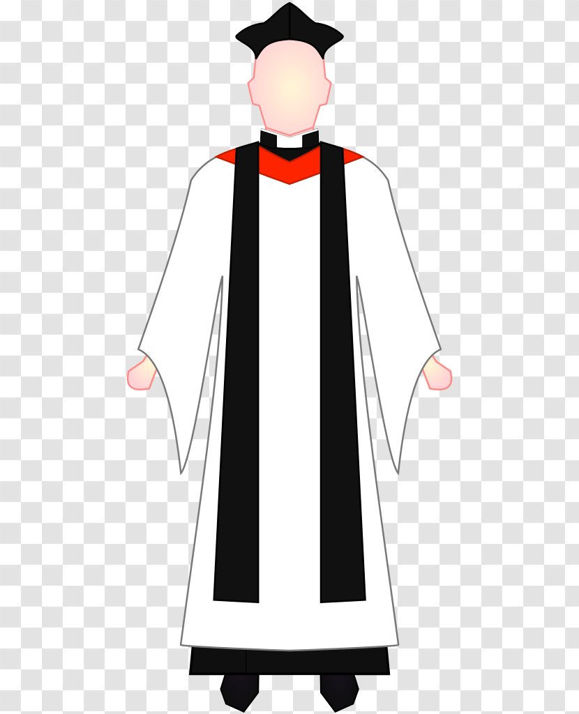 Choir Dress Priest Clergy Cassock Bishop - Academic - Picture Transparent PNG