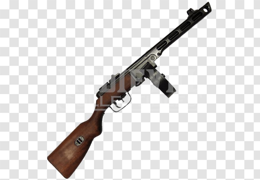 Second World War PPSh-41 Thompson Submachine Gun Firearm - Tree - Weapon Transparent PNG
