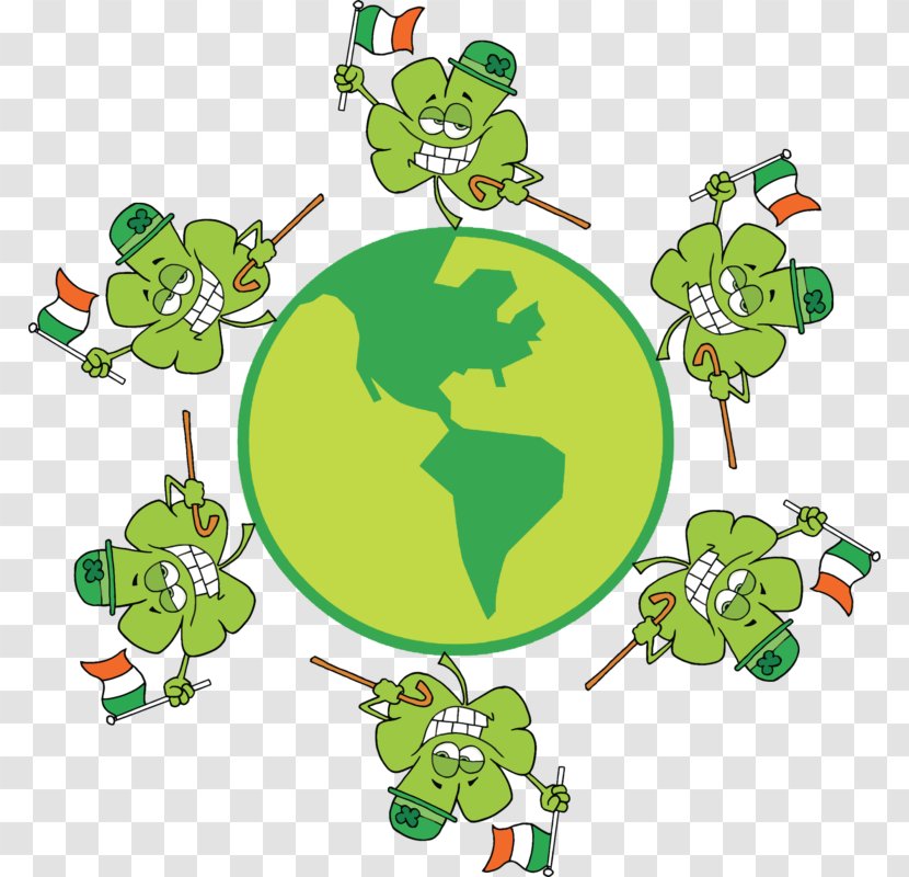 Flag Of Ireland Shamrock Leprechaun Transparent PNG