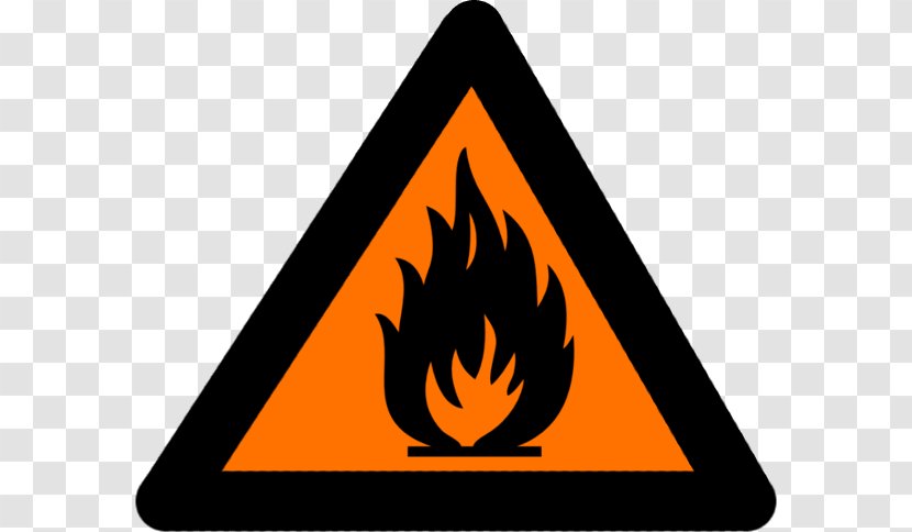 Combustibility And Flammability Hazard Symbol Clip Art Transparent PNG