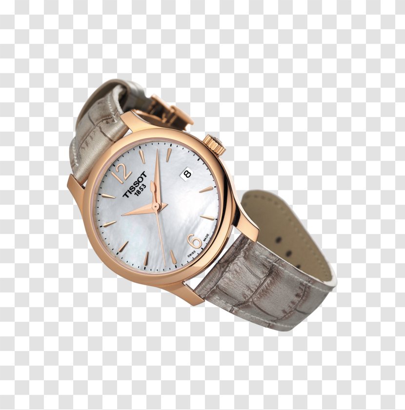 Tissot Watch Nacre Quartz Clock Strap - High-tech Decoration Transparent PNG
