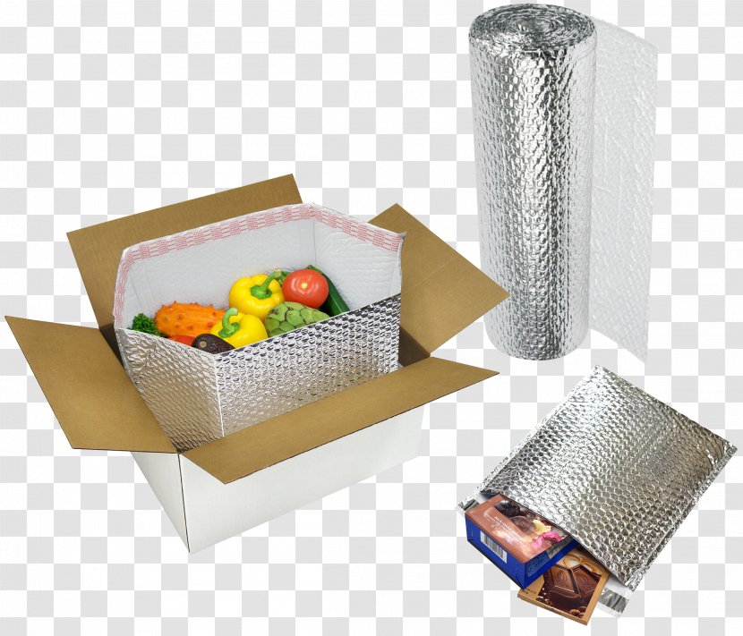 Paper Box Cold Chain Packaging And Labeling Bubble Wrap Transparent PNG
