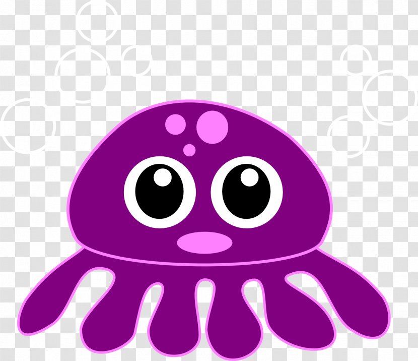 Octopus Drawing Clip Art - Magenta - Purple Transparent PNG