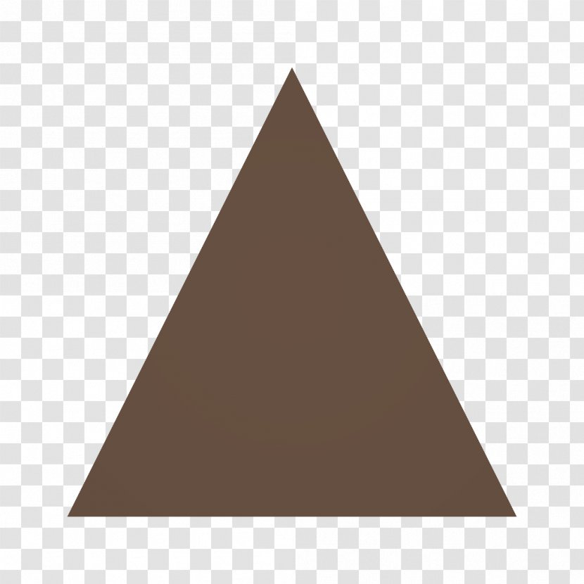 Unturned Equilateral Triangle Regular Polygon Roof - Right - Triangular Floor Transparent PNG