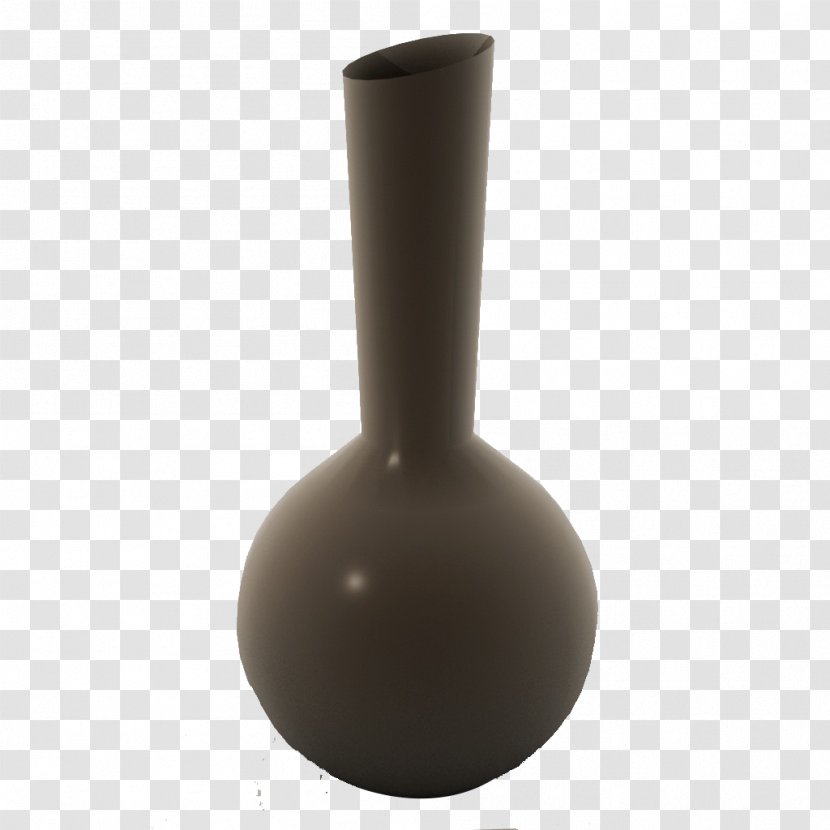 Vase - Artifact - Gray Brown Fine Mouth Japanese Transparent PNG
