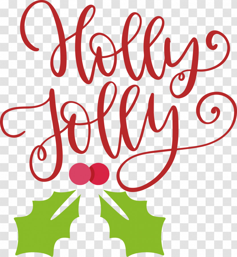 Holly Jolly Christmas Transparent PNG