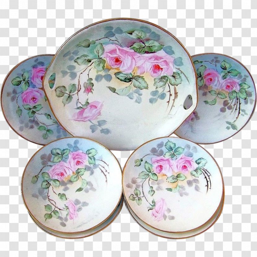 Plate Porcelain Saucer Tableware - Hand-painted Cake Transparent PNG