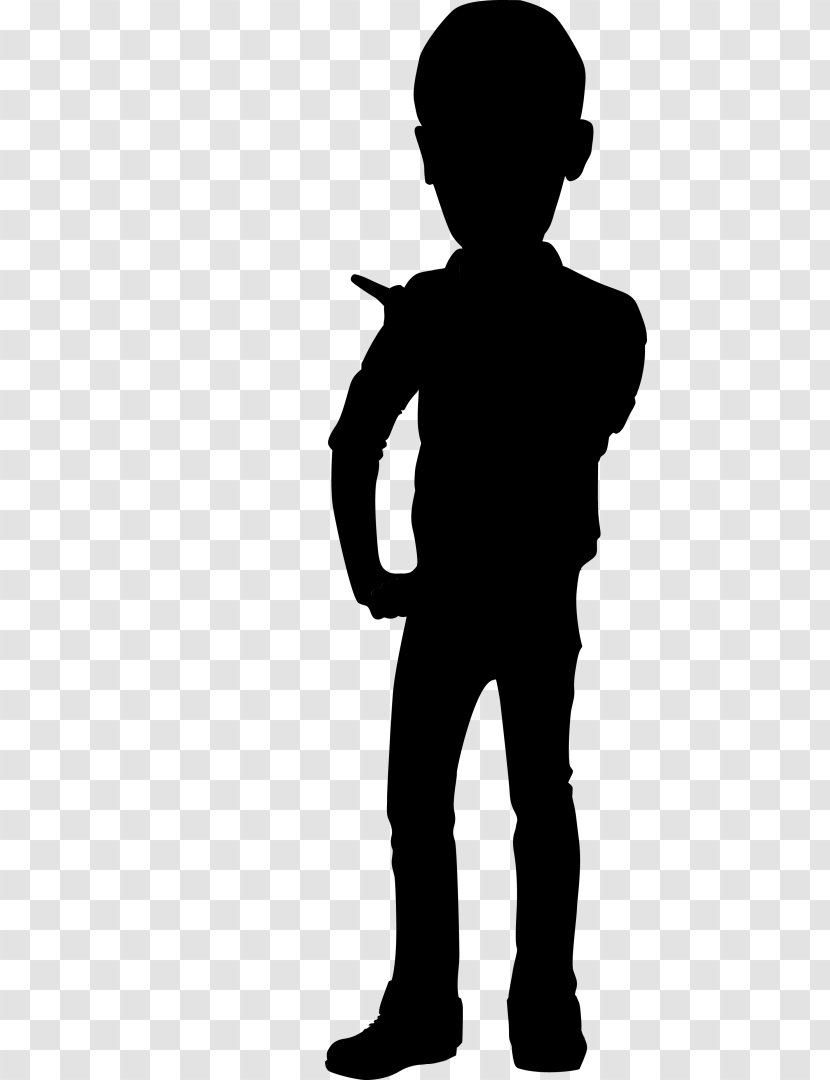 Human Behavior Shoulder Character Silhouette - Blackandwhite Transparent PNG