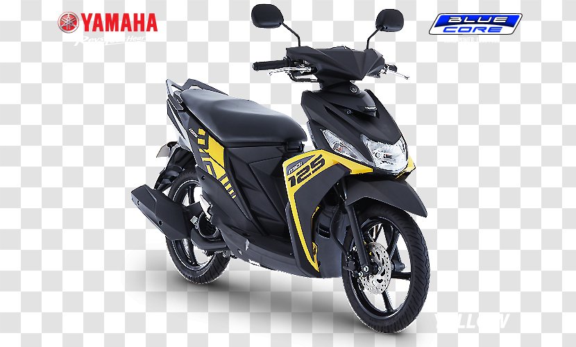 Yamaha Motor Company Scooter Mio Motorcycle Philippines - Fairing - Combination Of Yellow And Black Transparent PNG