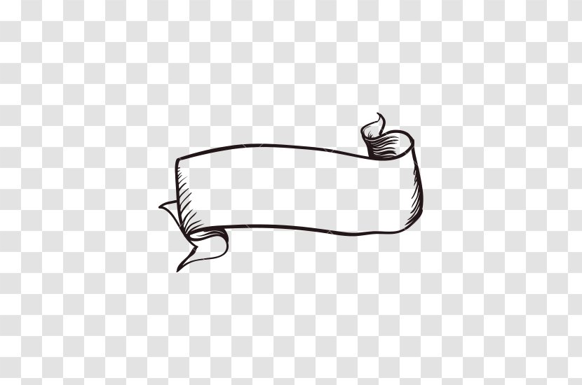 Drawing Ribbon Clip Art - Wing - Draw Transparent PNG