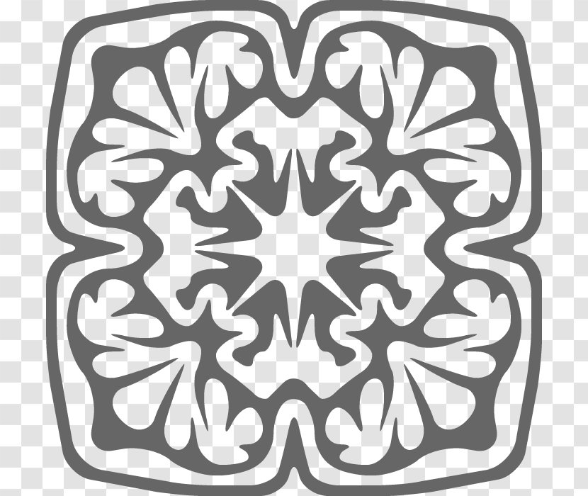Kaleidoscope Patterns ART. - Visual Arts - Black And White Transparent PNG