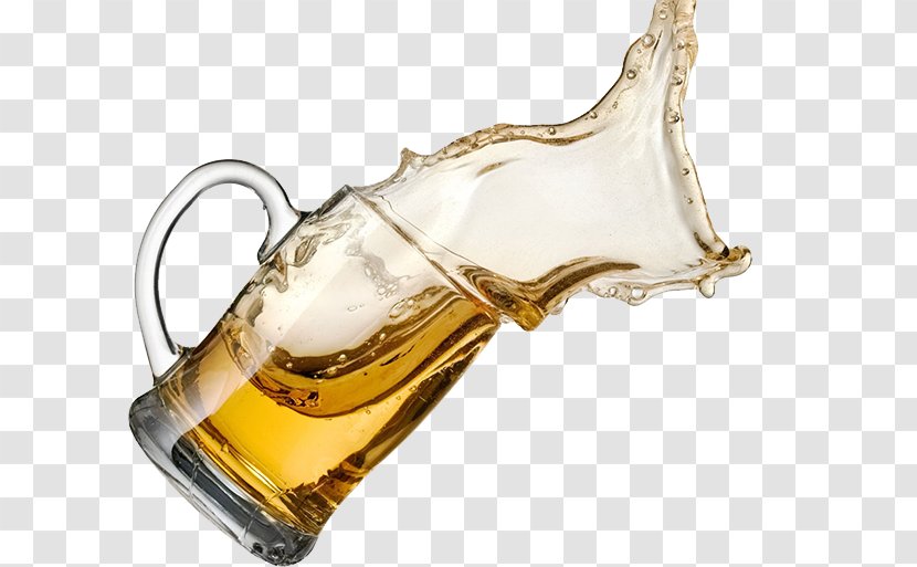 Beer Glassware Tea Coffee Draught - Liquid Spilled Transparent PNG