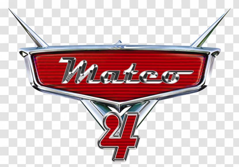 Cars 2 Mater Lightning McQueen - Vehicle - 3 Logo Transparent Transparent PNG