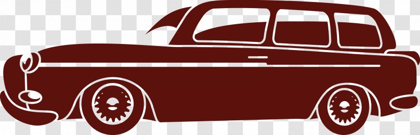 Classic Car Automotive Design - Compact - Vector Retro Transparent PNG