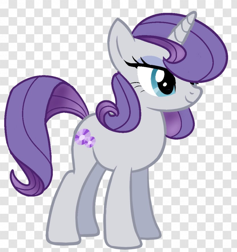 Pony Rarity DeviantArt Artist - Cartoon - Little Unicorn Transparent PNG