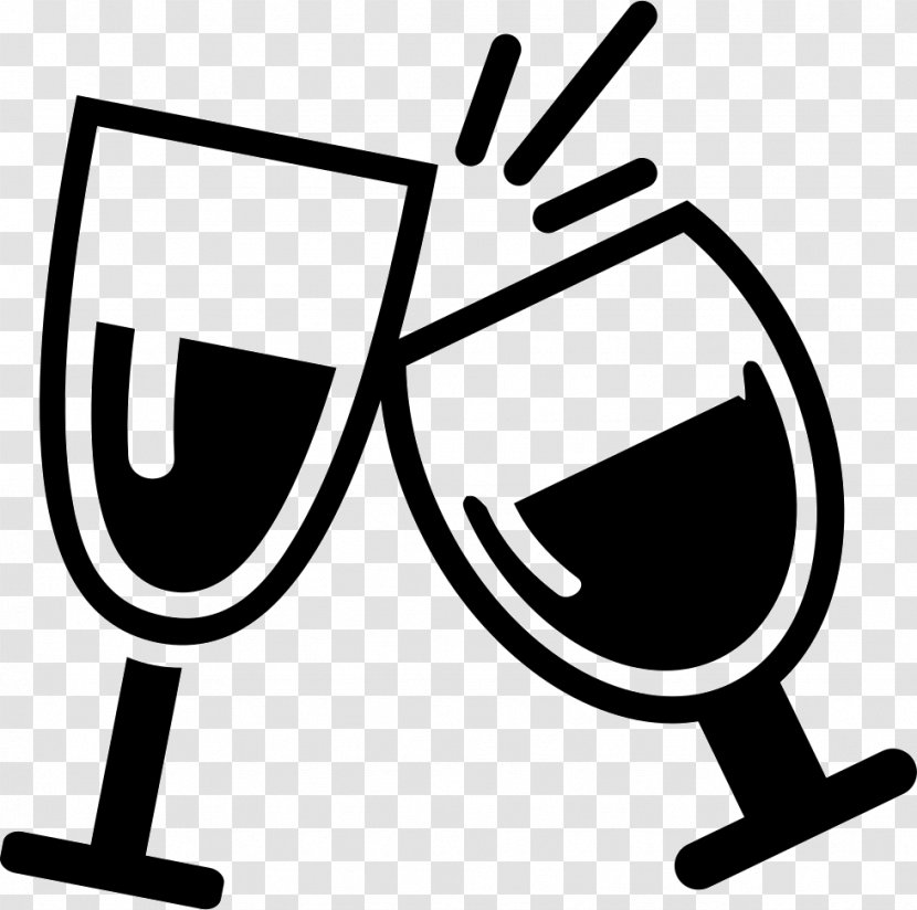 Drink - Black And White - Cheers Transparent PNG