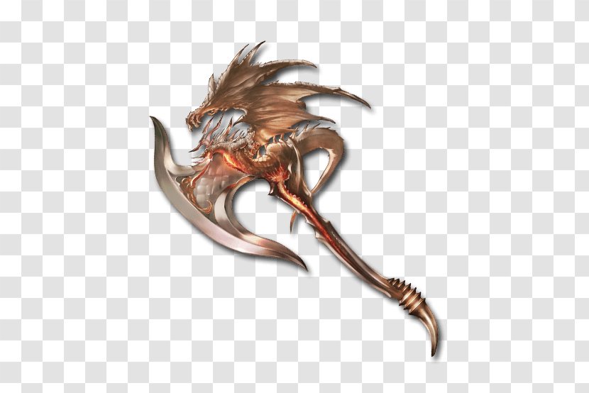 Granblue Fantasy Dragon Rage Of Bahamut Axe - Weapon Transparent PNG